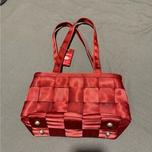 Harveys Red Woven Shoulder Bag